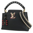 ルイヴィトン カプシーヌ PM LVクラフティ トリヨンレザー ブラック レッド 黒 2WAYバッグ ルイヴィトン ハンドバッグ LOUIS VUITTON ルイ ヴィトン ビトン ルイヴィトン ショルダーバッグ レディース 編み込み ハンドバック バック HANDBAG BAG ブランド 未使用品 限定品