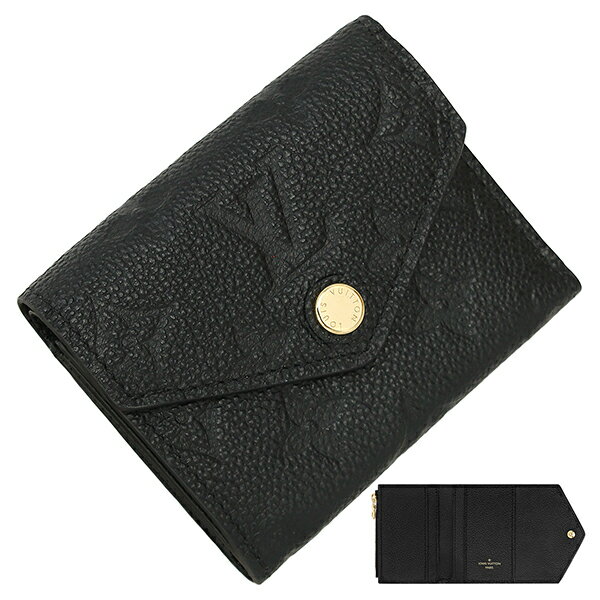 【新品】 ルイヴィトン 三つ折り財布 ポルトフォイユ ゾエ モノグラム アンプラント レザー ブラック 黒 ルイヴィトン ミニ財布 LOUIS VUITTON ルイヴィトン 財布 レディース メンズ 本革 コンパクト財布 ミニウォレット コンパクトウォレット 本革 ブランド