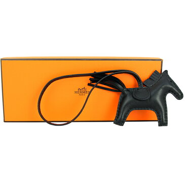 【5%OFF】 エルメス バッグチャーム ロデオPM アニューミロ ソーブラック 黒 HERMES レディース ホース 馬 アクセサリー ストラップ 小物 オールブラック レザー 本革 ラムスキン バーキンやケリー等に ロデオチャームPM かわいい ブランド 希少 レア プレゼント