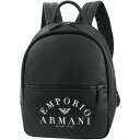 エンポリオ アルマーニ リュックサック バックパック メンズ アーチロゴ ブラック 黒 EMPORIO ARMANI ショルダーバッグ 大きい 大きめ 合皮 フェイクレザー 大容量 A4 おしゃれ 大学生 シンプル 通勤 通学 ビジネス カジュアル ブランド プレゼント バック BAG 新品 送料無料