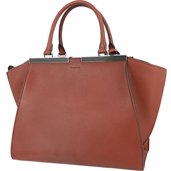 フェンディ トロワジュール カーフレザー レッド 2WAYバッグ フェンディ ハンドバッグ フェンディ ショルダーバッグ FENDI フェンディ トートバッグ レディース 本革 赤 ハンドバック バック HANDBAG BAG ブランド 超美品 中古 brandacross-10013886 ACROSS〜アクロス〜 サンプル画像2
