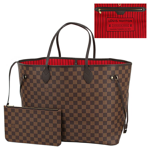 【5%OFF】 ルイヴィトン ネヴァーフル GM ポーチ付 ダミエ レザー ルイヴィトン トートバッグ ルイヴィトン ショルダーバッグ LOUIS VUITTON ルイ・ヴィトン ビトン メンズ レディース ショルダートート A4 ラージ 通勤 ビジネスバッグ バック ブランド プレゼント