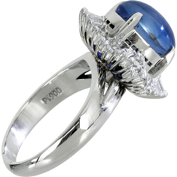 美品 非加熱 スターサファイア プラチナ 指輪 天然 サファイア リング 16号 10.08ct ダイヤモンド D0.38ct brandacross-10011681 ACROSS〜アクロス〜 サンプル画像3