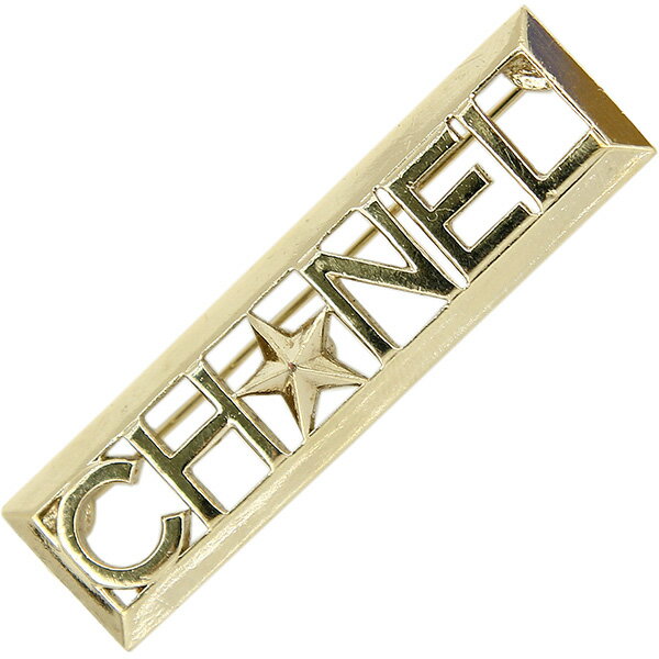 【5%OFF】 シャネル ブローチ CHANELロゴ シャンパンゴールド GP レディース 星 スター CHANEL アクセサリー メタル ピンブローチ ブランド 母の日