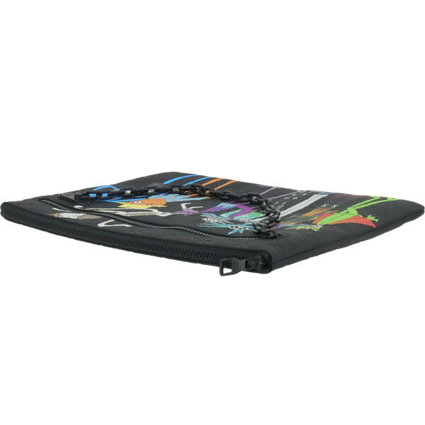 【10%OFF】 ルイヴィトン クラッチバッグ A4ポーチ LVフレンド ズームと仲間たちの冒険 モノグラム トリヨン ブラック マルチカラー セカンドバッグ ヴァージルアブロー LOUIS VUITTON セカンドバッグ ポシェット ハンドバッグ