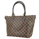 【美品】 ルイヴィトン ハンドバッグ サレヤ PM ダミエ レザー ブラウン ルイヴィトン トートバッグ LOUIS VUITTON ルイヴィトン ショルダーバ...
