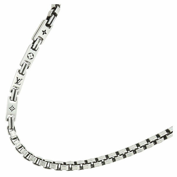 【5 OFF】 ルイヴィトン ネックレス LV テーラー モノグラム SV925 シルバー925 アンティーク加工 ルイヴィトン アクセサリー LOUIS VUITTON ルイヴィトン チェーンネックレス メンズ レディース ベネチアン LVロゴ シルバーネックレス Necklace M02027 ブランド