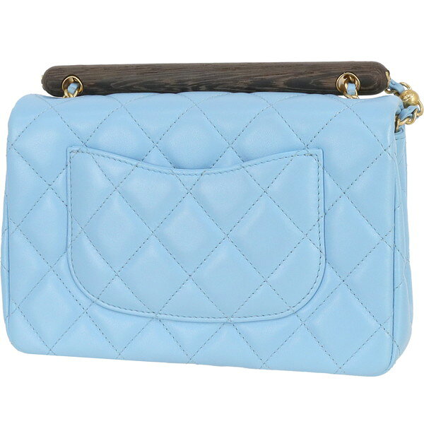 【5%OFF】 シャネル チェーンショルダーバッグ ウッドハンドル メティエダール マ...