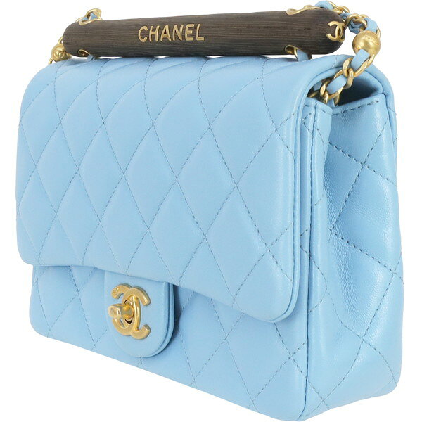【5%OFF】 シャネル チェーンショルダーバッグ ウッドハンドル メティエダール マ...