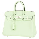 【5 OFF】 エルメス バーキン25 ヴォースイフト ヴェールフィズ シルバー金具 エルメス ハンドバッグ HERMES Birkin 25 レディース エルメス ミニトートバッグ グリーン系 緑 ライトグリーン ハンドバック バック ブランド 母の日