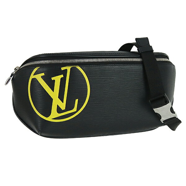 【5%OFF】 ルイヴィトン バムバッグ LVサークル エピ レザー ブラック 黒 イエロー ルイヴィトン ウエストポーチ LOUIS VUITTON ルイヴィトン ボディバッグ メンズ レディース ポシェット ウエストバッグ ショルダーバッグ クロスボディバッグ 本革 バック ブランド 中古