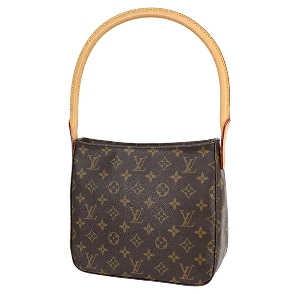 ルイヴィトン ショルダーバッグ ルーピング MM モノグラム レザー ブラウン ヴィンテージ LOUIS VUITTON ルイヴィトン ハンドバッグ レディース ワンショルダーバッグ セミショルダーバッグ ハンドバック バック HANDBAG BAG VINTAGE ブランド 美品 中古