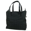 【超美品】 シャネル トートバッグ ニュートラベルライン トート GM ジャカード ナイロン キャンバス レザー ブラック 黒 CHANEL シャネル ショルダ...