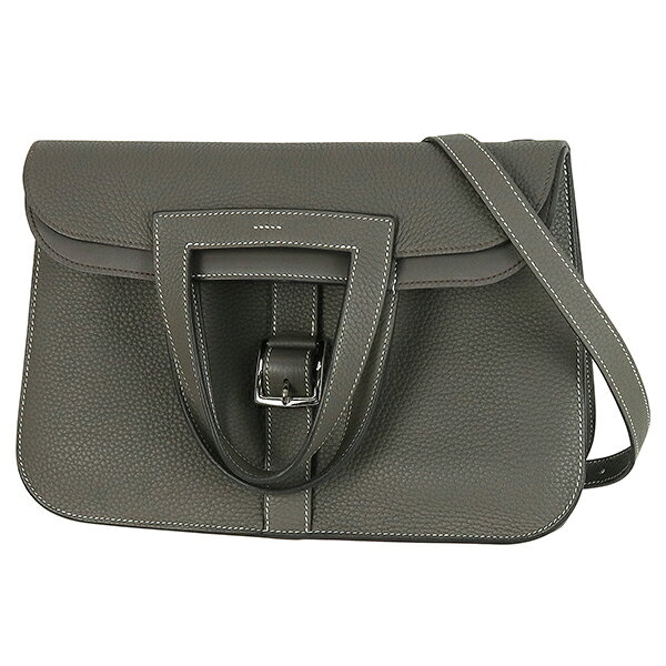 【5%OFF】 エルメス アルザン 31 トリヨンクレマンス エタン シルバー金具 2WAYバ...