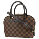 【5%OFF】 ルイヴィトン ハンドバッグ サリア ミニ ダミエ レザー ブラウン ミニバッグ LOUIS VUITTON ルイ・ヴィトン ビトン ルイヴィトン バッグ レディース 市松模様 チェック柄 茶色 小さい バック ブランド