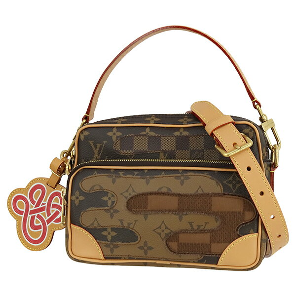 【新品】 ルイヴィトン ショルダーバッグ ナイル NIGOコラボ ランドスケープ モノグラム ダミエ パッチワーク レザー 2WAYバッグ ルイヴィトン ハンドバッグ LOUIS VUITTON ルイヴィトン クロスボディバッグ メンズ レディース ハンドバック バック HANDBAG BAG ブランド