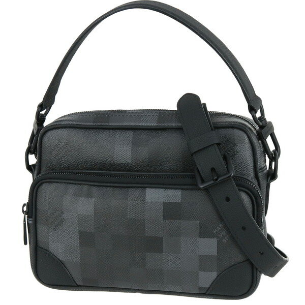 【5%OFF】 ルイヴィトン ショルダーバッグ ナイル メッセンジャーバッグ ダミエ ピクセル ダモフラージュ キャンバス ブラック グレー カモフラージュ 2WAYバッグ セカンドバッグ LOUIS VUITTON ルイヴィトン クロスボディバッグ