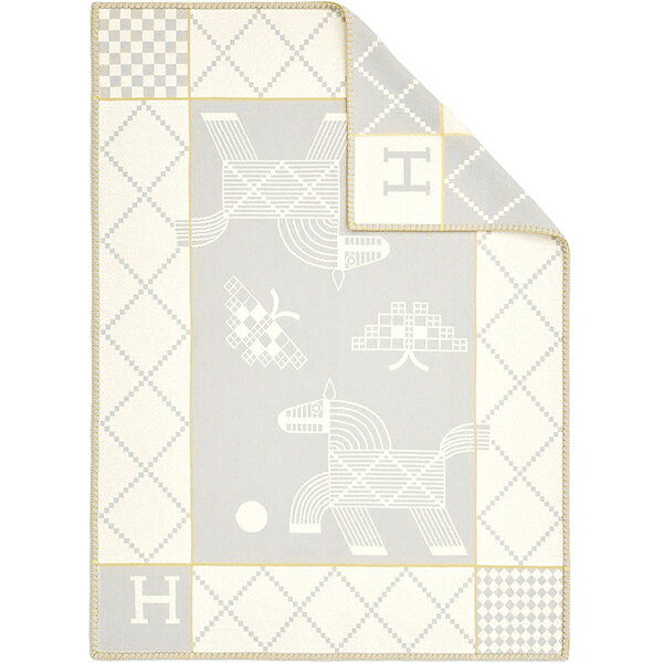 【未使用品】 エルメス ブランケット プレード アヴァロン アニモー ナッテ メリノウール カシミヤ グリス グレー HERMES エルメス 毛布 ひざ掛け レディース メンズ キッズ ホース 馬 長方形 アパレル ブランド brandacross-10014605 ACROSS〜アクロス〜 サンプル画像2