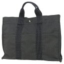 【美品】 エルメス トートバッグ エールライン MM キャンバス グレー エルメス ハンドバッグ HERMES エルメス エールライントート MM メンズ レデ...