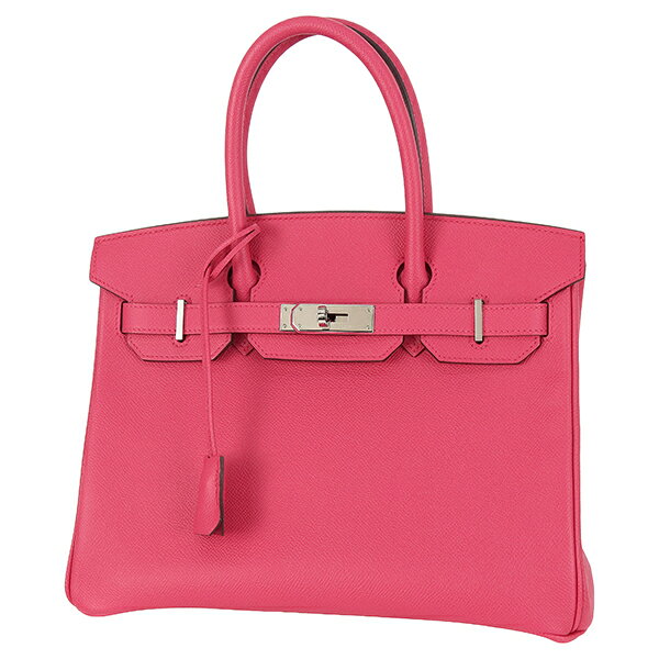 【超美品】 エルメス バーキン 30 エプソン ローズエクストリーム シルバー金具 ハンドバッグ HERMES Birkin30 トートバッグ レディース ピンク 本革 レザー ブランド 中古