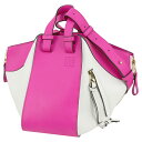 【10%OFF】 ロエベ ハンモック スモール カーフレザー ピンク ホワイト 白 2WAYバッグ ロエベ ハンドバッグ LOEWE ロエベ ショルダーバッグ ...