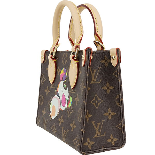 【新品】 ルイヴィトン ショルダーバッグ LV × TM オンザゴー BB 村上隆コラボ モ...