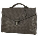 【5%OFF】 ボッテガ ヴェネタ ビジネスバッグ イントレチャート カーフレザー ブラウン ボッテガ ブリーフケース BOTTEGA VENETA ボッテガ ビジネスバッグ ハンドバッグ メンズ 編み込みレザー 茶色 A4サイズ バック ブランド 母の日