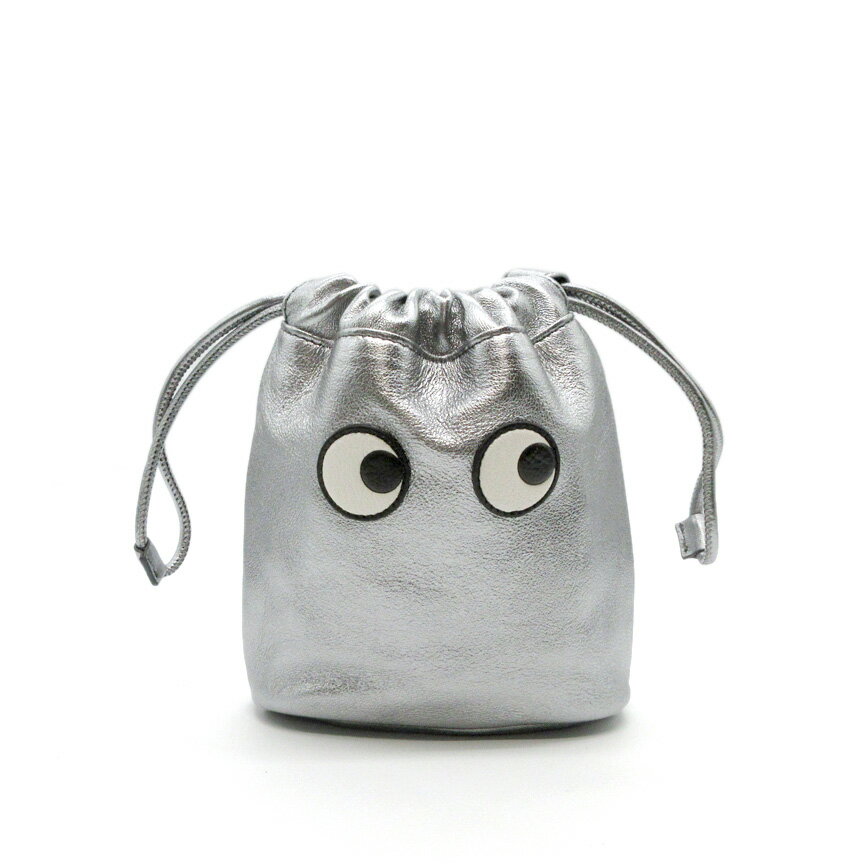 ANYA HINDMARCH (˥䡦ϥɥޡ) Drawstring Pouch Eyes179225 ˥ ϥɥޡ EYES ߥ˥Хå ɥȥ󥰥ݡ Хå᥿å쥶 ߥ˥Хå С 2023ǯ߿