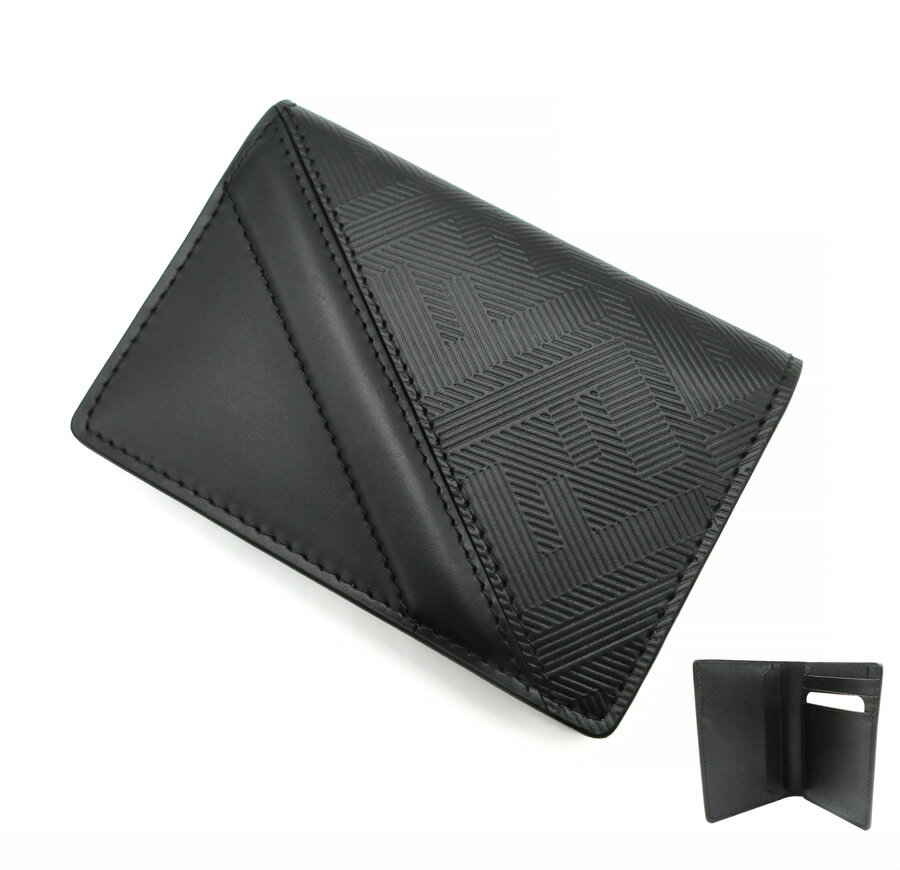 【2023年秋冬新作】FENDI (フェンディ) 7M0349 AP1T F0GXN カードケース 名刺入れ メンズ ユニセックス VERTICAL CARD FF LOGO BLACK カードケース NERO+PALLADIO