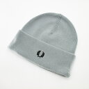 フレッドペリー FRED PERRY (C8161) ビーニー ニット帽 Classic Beanie 5167/SILVER BLU小物 ロゴ ブランド カジ...