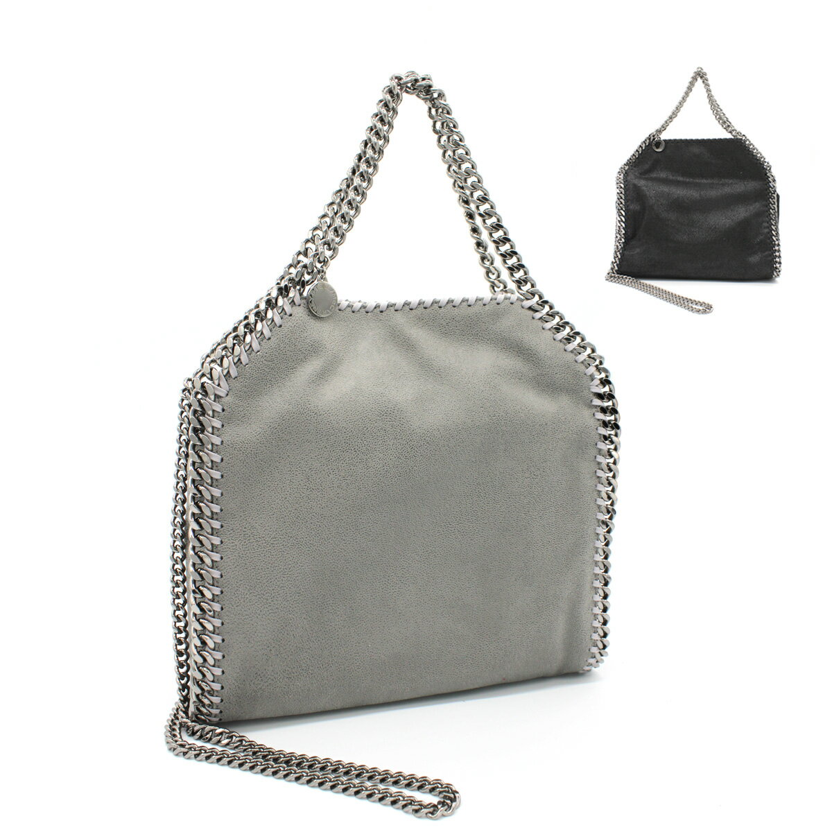 ステラマッカートニー　マザーズバッグ STELLA McCARTNEY (ステラマッカートニー) 371223 W9132 1220 LIGHT GREY ライトグレー 1000 NERO BLACK ブラック MINI TOTE FALABELLA ミニトート ファラベラミニ ショルダーバッグ