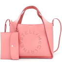 ステラ STELLA McCARTNEY (ステラマッカートニー) 513860 W8542 6601 BELLINI ROSE CROSS BODY BAG LOGO ベリーニ ローズ ピンク エコレザー ポーチ付き クロスボディバッグ ショルダーバッグ