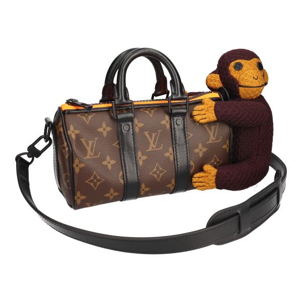 ルイ・ヴィトン/LOUIS VUITTON キーポル XS M80118 モノグラム LVフレンド ニットパペット モンキー 2WAY ハンドバッグ ショルダーバッグ メンズ 歌舞伎屋 【中古品】 21014116RS