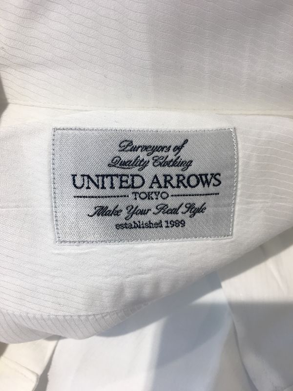 UNITED ARROWS ユナイテッド アローズ ワイシャツ 白 ホワイト系 メンズ 人気ブランド【中古】 19-27658KJ