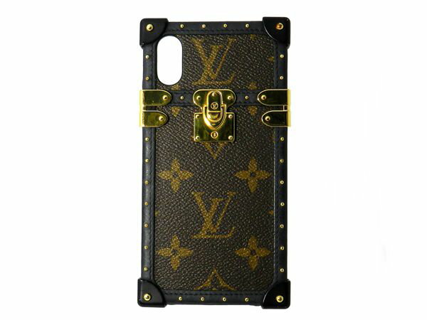 LOUIS VUITTON ルイ ヴィトン アイ・トランク ライトiPhone X ＆ XS M67892 モノグラム アイフォンケース カバー メンズ・レディース 兼用 人気ブランド【中古】19-34387RS