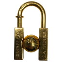 【中古】 HERMES エルメス L'HOMME PEUT EMBELLIR LA TERRE カデナ 2001限定 ゴールド GP 地球 カデナ/チャーム ア...
