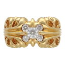 【中古】 CHROME HEARTS クロムハーツ K&T リング 22K パヴェダイヤ シルバー アクセサリー 指輪 5PD 13.5号 メンズ レディース ...
