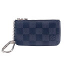 【中古】LOUIS VUITTON ルイ・ヴィトン ポシェット・クレ N60155 ダミエ・グラフィット キャンバス ブラック ノワール メンズ カードキーケース 25006908 RD(4)