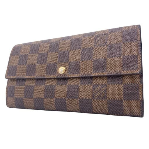 【中古】 LOUIS VUITTON ルイ・ヴィトン その他 ポルトフォイユ サラ N61734 ダミエ エベヌ ブラウン 長財布 2つ折り財布 ウォレット フラップ レディース DS 22019309 【中古】 LOUIS VUITTON ルイ・ヴィトン その他 ポルトフォイユ サラ N61734 ダミエ エベヌ ブラウン 長財布 2つ折り財布 ウォレット フラップ レディース DS 22019309