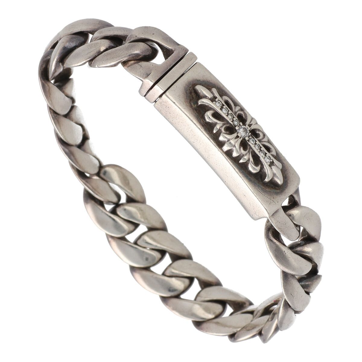Chrome Hearts - ID ベビー フローラルクロス PAVEダイヤモンド Chrome Hearts - ID ベビー フローラルクロス PAVEダイヤモンド