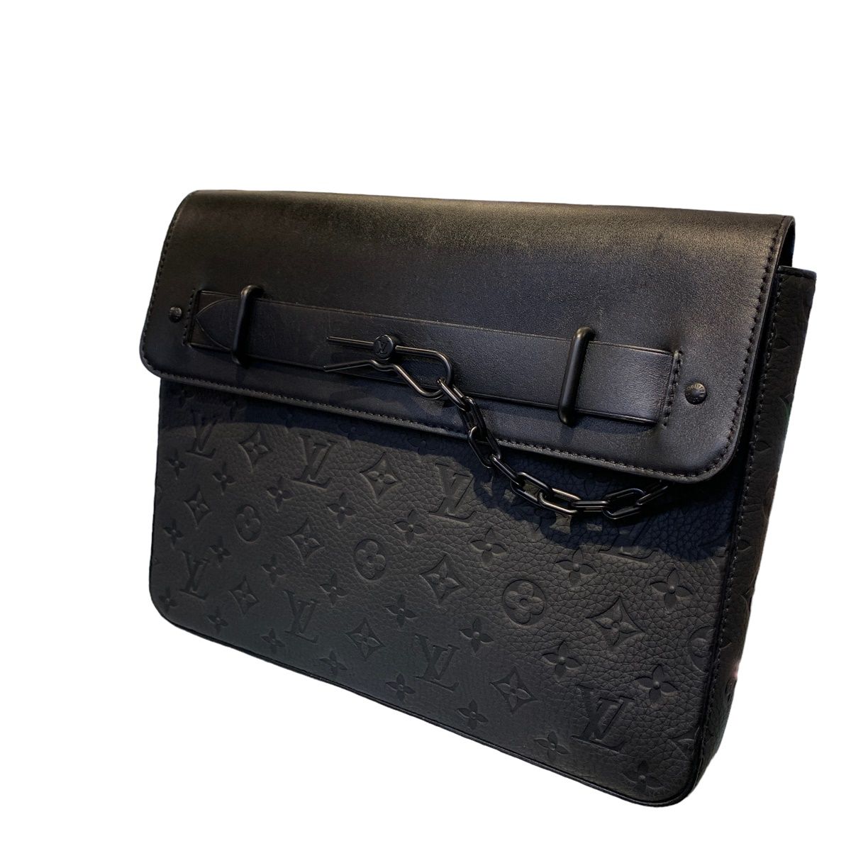 【中古】 LOUIS VUITTON ルイ・ヴィトン ポシェット・スティーマーM80140 トリヨンレザー クラッチバッグ 23041512 RD