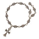 【中古】 CHROME HEARTS クロムハーツ #1 クロスボール ブレスレット タイニーCHクロス SV925 シルバー No1 アクセサリー 23038...