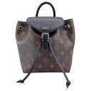 【中古】LOUIS VUITTON ルイ・ヴィトン モンスリNM BB M45516 モノグラム・キャンバス ブラウン レディース バックパック・リュック 24...