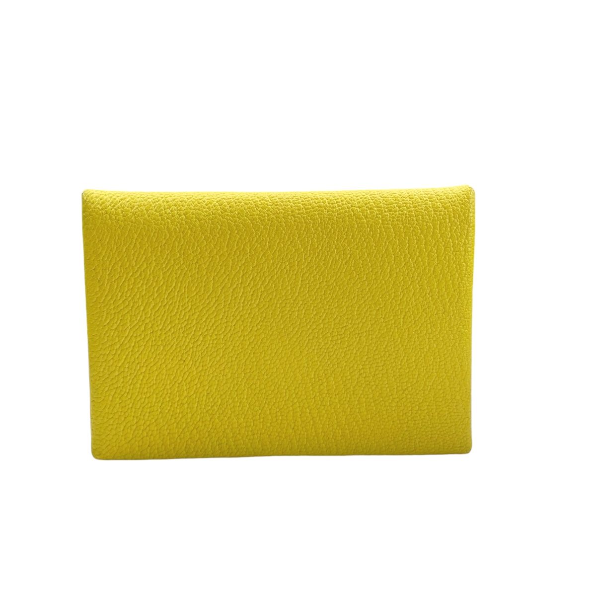 少量入荷【HERMES】ジョーヌシェーヴル カルヴィ カードホルダー 楽天市場】エルメス カルヴィ(カラーイエロー)(財布・ケース