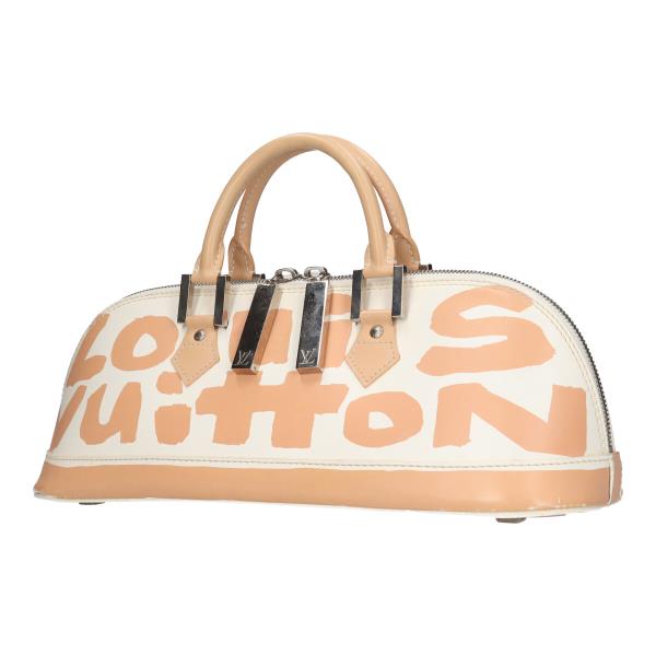 ルイヴィトン/LOUIS VUITTON アルマ・オリゾンタル M92176 グラフィティ ホワイト/ベージュ ハンドバッグ レディース 歌舞伎屋 【中古】 21041331RS