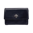 【中古】 CHROME HEARTS クロムハーツ タイニーウォレットCHプラス 名刺入れ カードケース グロメット コンパクトウォレット ヘビーレザー 財布 ...