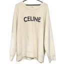 【中古】 CELINE セリーヌ 2A68W642Q ロゴスタッズ オーバーサイズセーター オフホワイト Mサイズ 24000085 MK