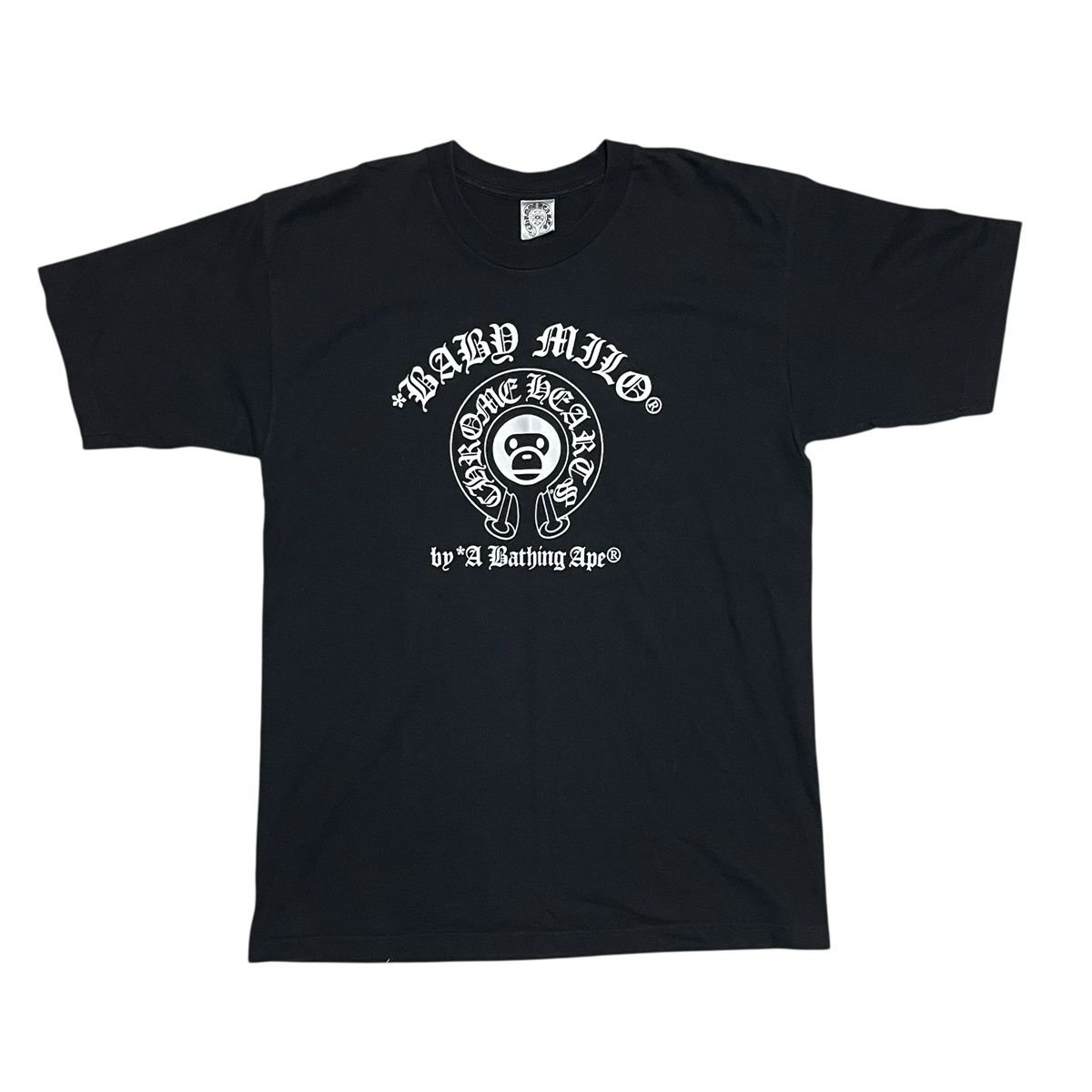 【中古】 CHROME HEARTS クロムハーツ アベイシングエイプ ホースシュー Tシャツ コラボ ヴィンテージ ロゴ A BATHING APE Hors...