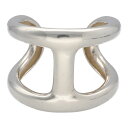 【中古】 HERMES エルメス オスモズ カフバングル シェーヌダンクル SV925 シルバー アクセサリー ブレスレット ヴィンテージ メンズ レディース ...