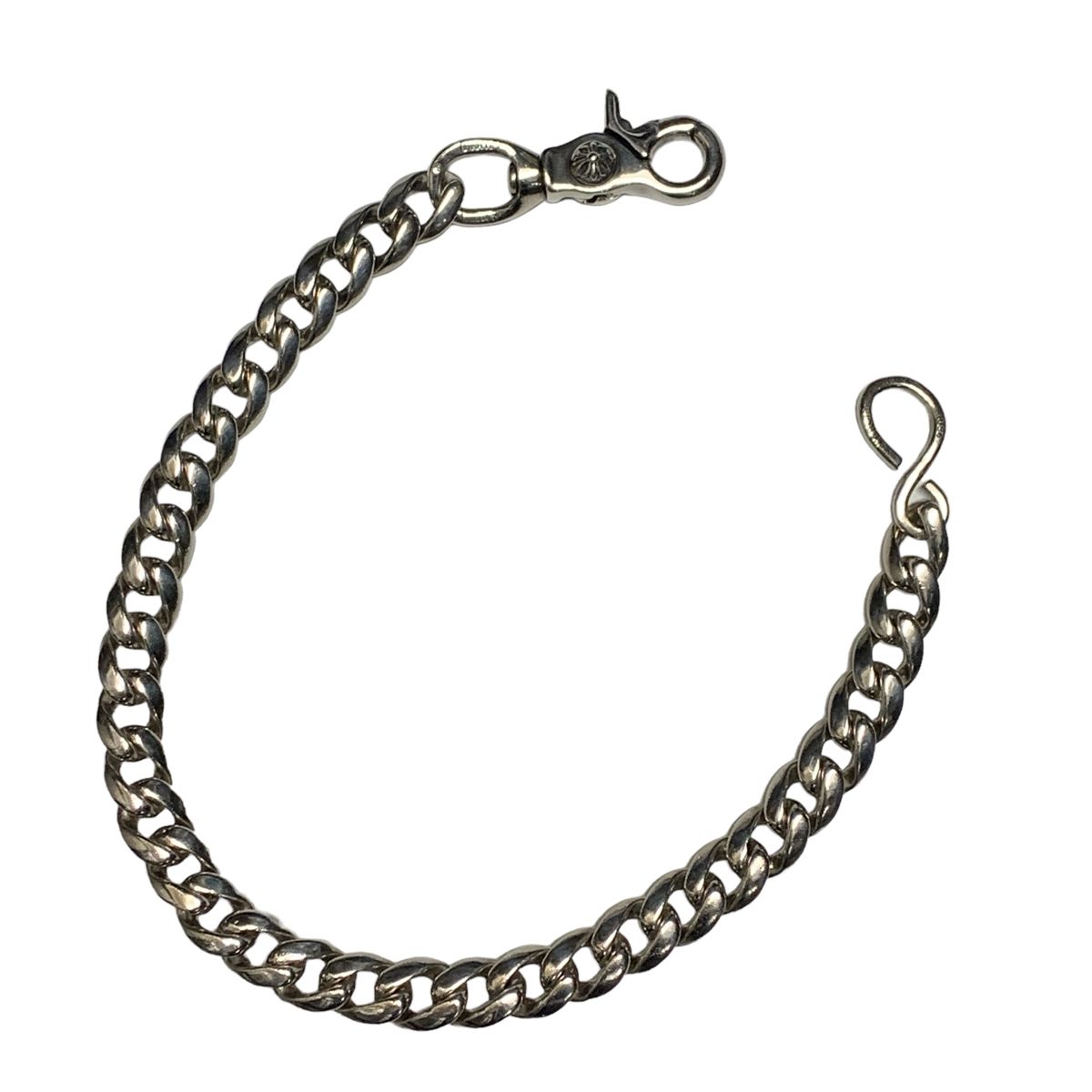 【中古】 CHROME HEARTS クロムハーツ 1クリップ ショート クラシック ウォレットチェーン シルバー アクセサリー ジュエリー クロスボール 22045859 AO